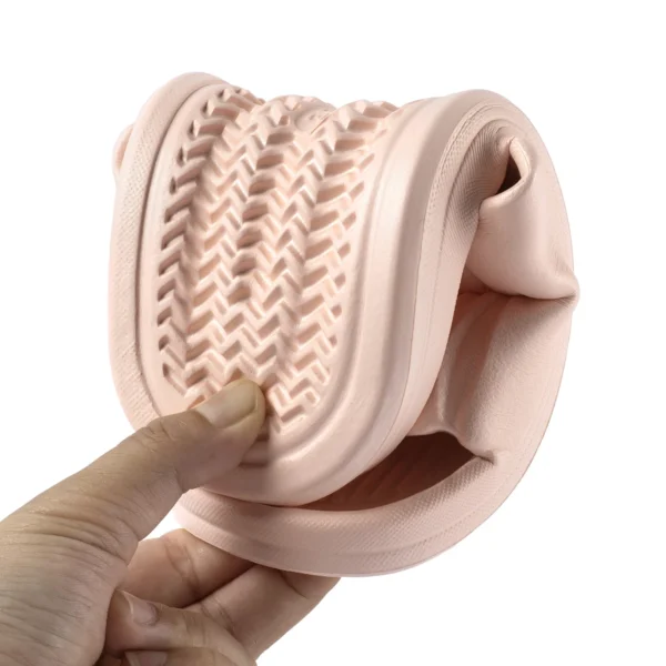 2023 Frauen weiche Sohle Wolke Hausschuhe dicke Plattform Indoor-Outdoor-Strands andalen Sommer Eva rutsch feste Flip-Flops 5