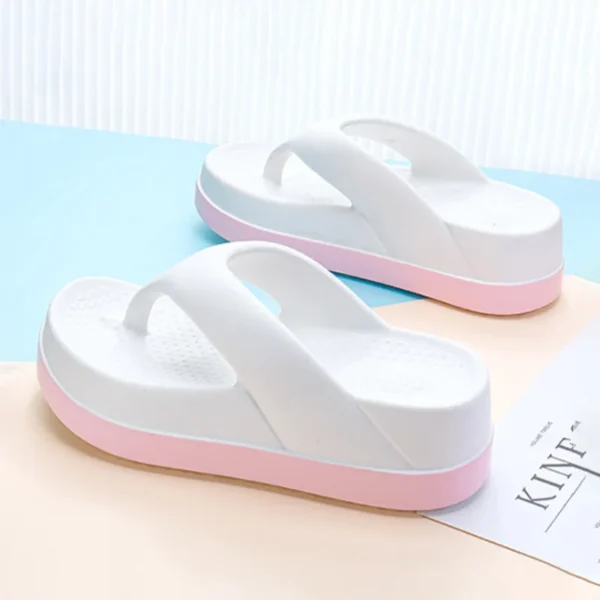 Damen-Flip-Flops, beliebtes Design, Schuhe, 2024, Trend, lässige Plateau-Sandalen, rutschfeste Outdoor-Hausschuhe, einzigartige Funktionen, flache Sandalen 6