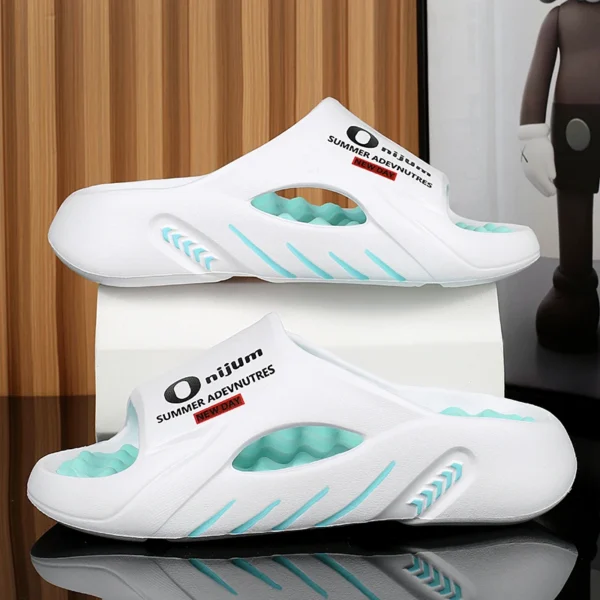 Männer Hausschuhe Sommer Neue 2025, Rutschen Sandalen EVA Weiche sohle Unisex Männer Frauen Familie Indoor Outdoor Walking Strand Schuhe jungen Mädchen 5