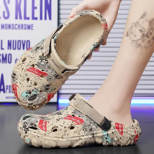 2025 männer Sommer Clogs Sandalen Eva Hausschuhe Männer Mode Flache Sandalen Männer Frauen Freizeit Rutschen Männer Casual Schuhe plus Größe 46 47 4