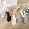 Schuhe für Frauen Plus Größe 35-43 Sommer Frauen Außerhalb Flache Hausschuhe Flip-Flops Casual Candy Farbe Sandalen Zapatos de Mujer 2