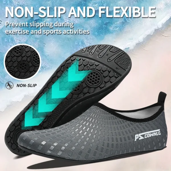 Watschuhe, Wasserschuhe für Damen und Herren, Sommer-Barfußschuhe, schnell trocknende Aquasocken für Strand, Aquaschuhe, Schwimmen, Yoga, Training 4