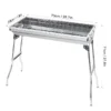 Klappbarer Grill Grill tragbarer Holzkohle grill im Freien Edelstahl Koch gitter Camping Picknick Grill werkzeug 5