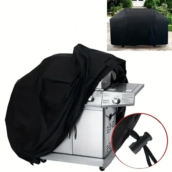 BBQ Abdeckung Outdoor Staub Wasserdicht Weber Heavy Duty Grill Abdeckung Regen Schutz Outdoor Grill Abdeckung Runde 2
