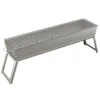 Moderne Stahl BBQ Grills Klapp Tragbare Grill Herd Verdickt Outdoor Barbecue Grill Hause Hof Brazier Camping Liefert 5
