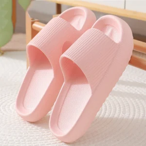 Kidmi Sommer Dicke Sohle Hausschuhe Frauen Sandalen Haushalt Softsole Hausschuhe Rutschfeste Atmungsaktive Schuhe Flache Sandalen Für Frauen