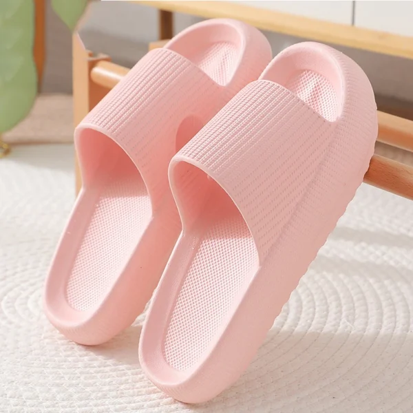 Kidmi Sommer Dicke Sohle Hausschuhe Frauen Sandalen Haushalt Softsole Hausschuhe Rutschfeste Atmungsaktive Schuhe Flache Sandalen Für Frauen