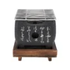 Tragbarer BBQ-Holzkohlegrill aus Aluminiumlegierung, japanisches Skript, Lebensmittel, Holzkohleofen, Kochen im Freien, Camping, Picknick, Strand 2