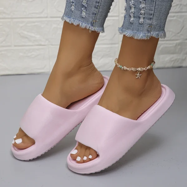 Lucyever 2024, weiche Sohle, Eva-Hausschuhe für Damen, leichte, rutschfeste Hausschuhe für Damen, Sommer, dicke Plattform, Strand-Flip-Flops 4
