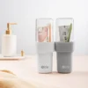 Doppels chicht einfache Mundwasser Tasse Haushalt Zahnbürste Tasse Paar Reise Zahnbürste Aufbewahrung sbox waschen und spülen tragbare Set 4