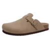 Evshine Männer Komfort Kartoffel Schuhe mit Fußgewölbe Unterstützung Kork Strand Schuhe Mode Clogs Männer Kork Fußbett Männer Clogs Leder Pantoletten 2
