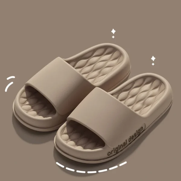 Gacimy Summer New Slippers For Men Women Outdoor Non-slip Beach Sandals Soft Comfortable EVA Platform Slippers Home Bath Slides 2