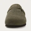 KIDMI Wildleder-Clogs für Damen und Herren, Pantoletten, Korkfußbett, Sandalen mit Fußgewölbeunterstützung, modische, rutschfeste Outdoor-Strand-Hausschuhe, Heimschuhe 2