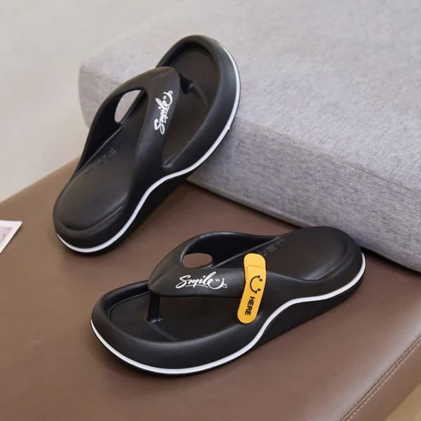 Neue Mann Frauen Hausschuhe Flip-Flops Indoor Outdoor Strand Sandalen Super Weichen Boden Rutschen Nicht-slip Dicken Sohlen Frauen hausschuhe 3