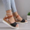 Mode Sandalen Frauen Sommer 2025, Keil Frauen Schuh Weichen frauen Sandalen Party Atmungsaktive Schuhe Weibliche Zapatos De Mujer