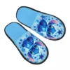 Benutzerdefinierte Druck Frauen Stich Anime Cartoon Haus Hausschuhe Weiche Warme Memory Foam Flauschigen Slipper Indoor Outdoor Schuhe