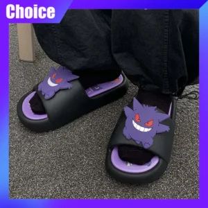 Anime Gengar Erwachsene/Kinder Hausschuhe Cartoon Kawaii Netter Mann Frau Sommer Outdoor Sandalen Casual Atmungsaktive EVA Schuhe Geschenk