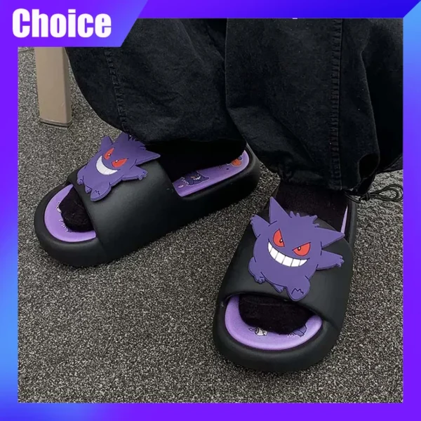 Anime Gengar Erwachsene/Kinder Hausschuhe Cartoon Kawaii Netter Mann Frau Sommer Outdoor Sandalen Casual Atmungsaktive EVA Schuhe Geschenk