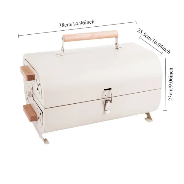 Outdoor Camping Grill Herd Dual Zweck Tragbare Holzkohle Grill Herd Multifunktions Hof Rauchfreien Grill Grill 5