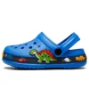 Kinder Schuhe Baby Jungen Hausschuhe Cartoon Bagger Druck Clogs Sommer Atmungsaktive Weiche Indoor Sport Jungen Hausschuhe 6