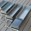 Moderne Stahl BBQ Grills Klapp Tragbare Grill Herd Verdickt Outdoor Barbecue Grill Hause Hof Brazier Camping Liefert 3
