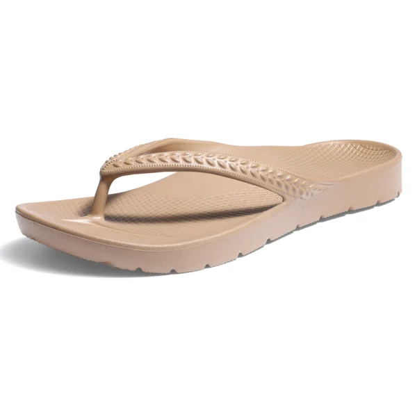Gacimy Damen-Flip-Flops, Sommermode, orthopädische Sandalen, Outdoor-Strandpantoffeln mit Fußgewölbeunterstützung, Unisex-Haus-Baderutschen 5