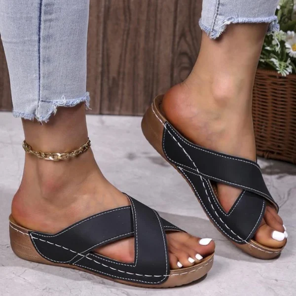 Schuhe Sandalen Frauen Mode Keil Damen Schuhe Weiche Rutsche frauen Sandalen Strand Schuhe Weibliche Zapatos De Mujer 3