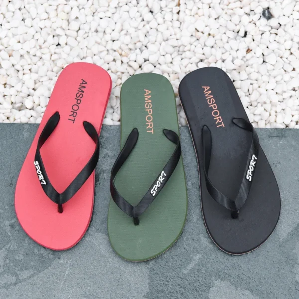 Heißer Verkauf Günstige Hausschuhe Männer Rote Flip-Flops Komfort Leichte Hausschuhe Für Männer Flache Sommer männer Hause Hausschuhe alias 2