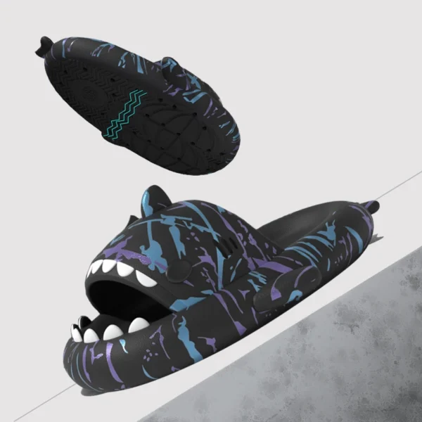 Eyriphy Sommer Unisex Hai Hausschuhe Plattform Gemütliche Hai Sandalen Mode Paar Strand Schuhe Schöne Casual Frauen Hai Flip-Flops 3