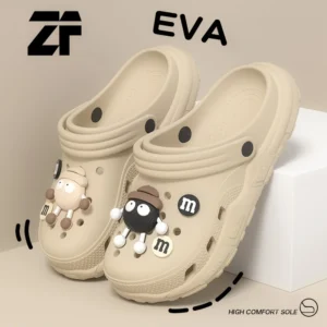 Entzückende Cartoon Charms Clogs Sommer Damen Sandalen Slipper Mann Schuhe