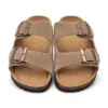 Kidmi Damen Herren Sandalen Kissen Fußbett Outdoor Verstellbare Schnalle Kork Fußbett Rutschen für Sandalen mit bequemer Fußgewölbeunterstützung 2