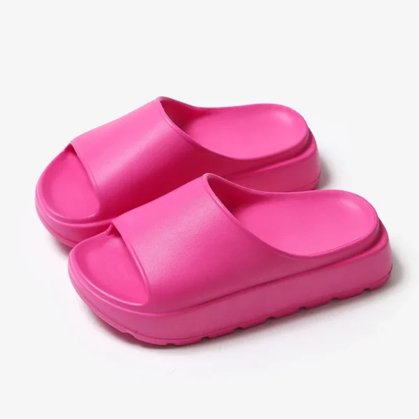 Sommer Strand Dicke Sohle Eva Hausschuhe Frauen Dicke Plattform Indoor Hause Rutschen Frau Leichte Rutschfeste Badezimmer Flip-Flops 2024 2
