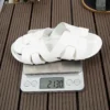 Weiße flache Hausschuhe für Damen, Sandalen mit offenem Absatz, Strandschuhe, lässige Damenschuhe, geeignet für drinnen und draußen 5
