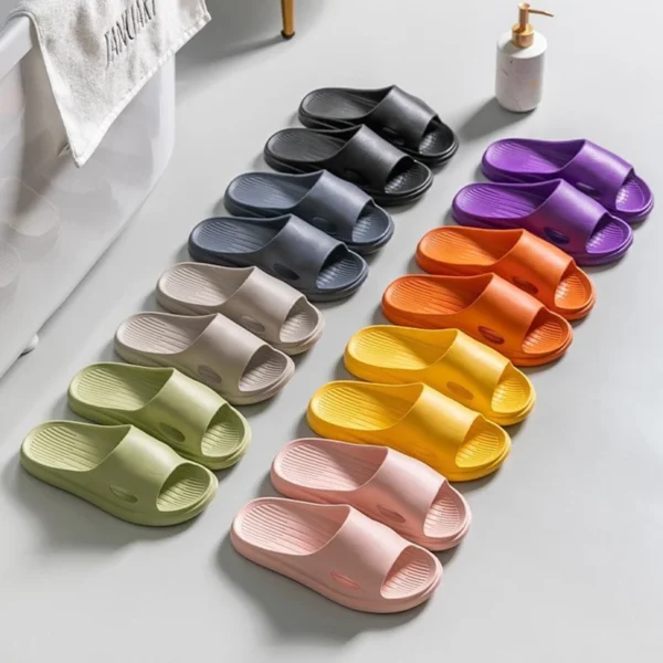 Sommer-Eva-Sandalen für Damen, Badezimmer-Hausschuhe für den Innenbereich, rutschfeste, geruchlose und schnell trocknende Schuhe zum Baden 6