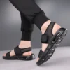 Männer Strand Wohnungen Open-toe männer Rutsche Sandalen Bequeme Sommer Schuhe Schnell Trocknend Waten Aqua Schuhe Alle-spiel Reise Männliche Sandalen 4