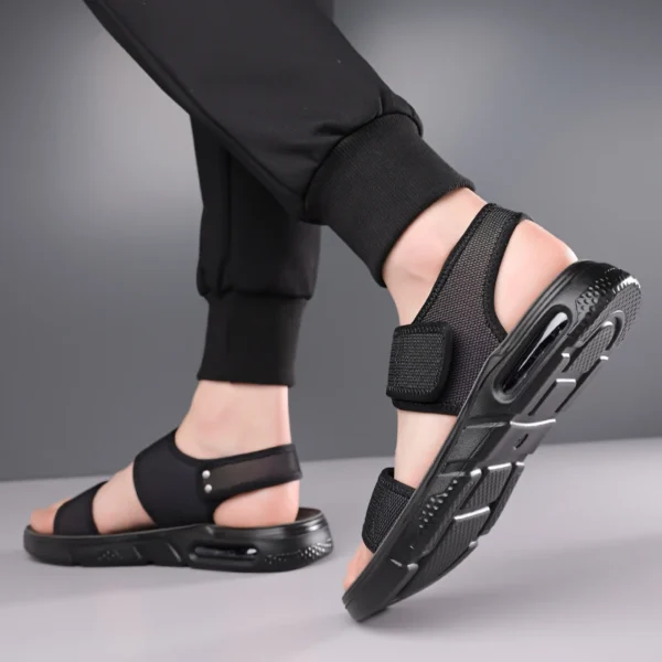 Männer Strand Wohnungen Open-toe männer Rutsche Sandalen Bequeme Sommer Schuhe Schnell Trocknend Waten Aqua Schuhe Alle-spiel Reise Männliche Sandalen 4