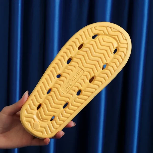 SALE Badezimmer-Hausschuhe, schnell trocknend, für die Dusche, ausgehöhlt, wasserdicht, für den Innenbereich, Sommersohle, Eva-Schuhe, rutschfeste Flip-Flops für Männer und Frauen 5