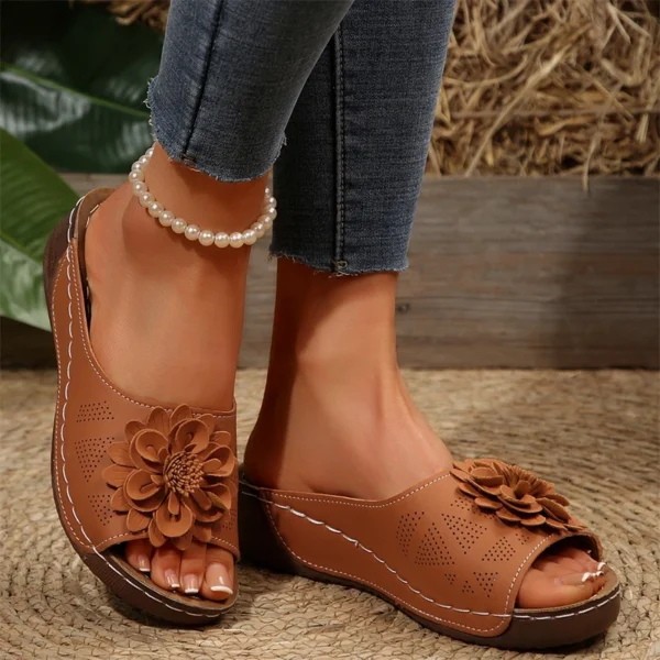 Sommer Frau Sandalen Schuhe Mode Keil Wanderschuhe Retro frauen Sandalen Slip Auf Atmungsaktive Schuhe Alias Mujer Weibliche 2