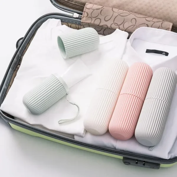 1PC Tragbare Reise Zahnbürste Zahnpasta Lagerung Tasse Mundwasser Becher Set Zahnpasta Zahnbürste Lagerung Fall 5