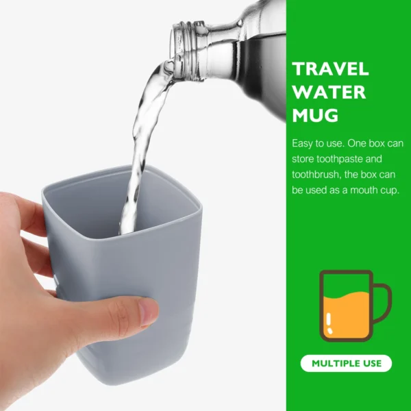Haushalt Waschen Tasse Lagerung Box Mann Zahnbürste Halter Reise Zahnbürsten Pp Container 6