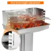 Säulengrill, Trichter, Grill, Holzkohlegrill mit Edelstahl-Regal, Grill, Garten, Outdoor, Camping, tragbarer Grill 2