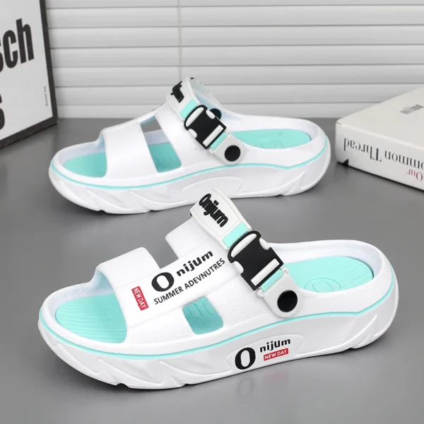 Sommer männer Hausschuhe Outdoor Sandalen Strand Bequeme Weiche Rutschen Clogs Casual Garten Schuhe Neue Männer Frauen Indoor Hause Hausschuhe 4