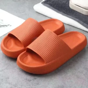 Smile Pop Rutschfeste Badezimmer-Duschhausschuhe für Damen, einfacher Stil, für drinnen und draußen, Freizeitschuhe, atmungsaktive Plateau-Sandalen