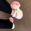 Farbverlauf dicken Boden atmungsaktive Sandalen weiblichen Sommer draußen tragen Mode Cartoon Zubehör DIY Erhöhung rutschfeste Sandalen 5
