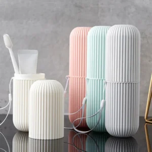 1PC Tragbare Reise Zahnbürste Zahnpasta Lagerung Tasse Mundwasser Becher Set Zahnpasta Zahnbürste Lagerung Fall