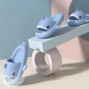 Eyriphy Damen Hai-Hausschuhe für den Innenbereich, rutschfeste Duschhausschuhe, klassische Hai-Sandalen für Paare, modische Hai-Slides-Flip-Flops für Herren