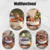 Multifunktionaler koreanischer Grill, tragbarer Holzkohleofen zum Kochen von Tee und Fleisch im Freien zu Hause 4