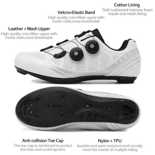 Professionelle Mtb Radfahren Schuhe Männer Carbon Racing Geschwindigkeit Self-Locking Fahrrad Rennrad Frauen Flache Stollen Mountainbike Turnschuhe 2