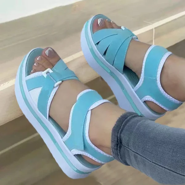 Mode Frauen Schuhe Sandalen Keil Schuhe Frau Casual frauen Sandalen Party Retro Sandale Frauen Weibliche Schuhe 5