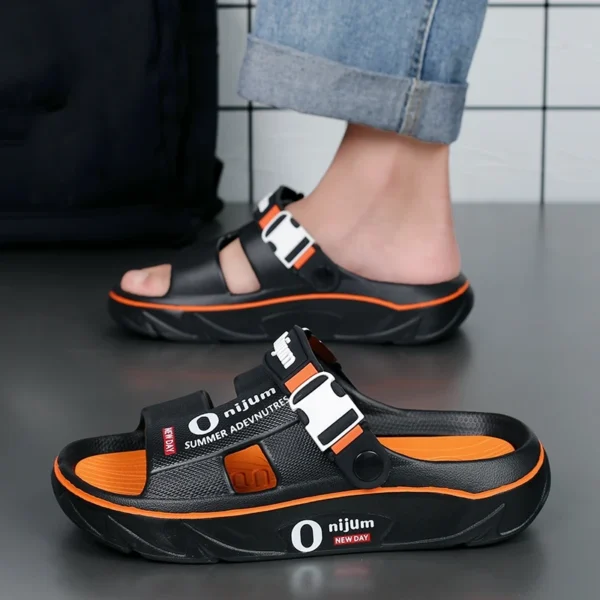 Sommer männer Hausschuhe Outdoor Sandalen Strand Bequeme Weiche Rutschen Clogs Casual Garten Schuhe Neue Männer Frauen Indoor Hause Hausschuhe 2